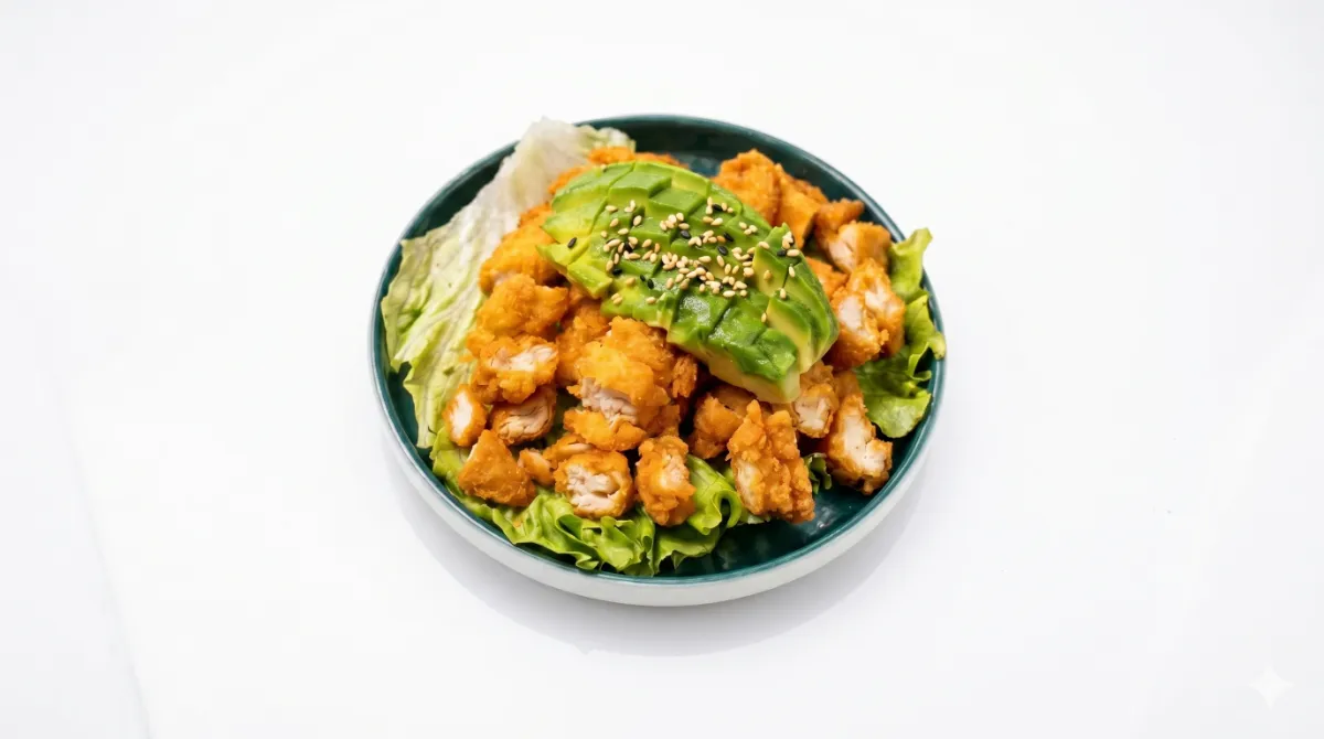 T8 Tempura poulet épicé avec avocat